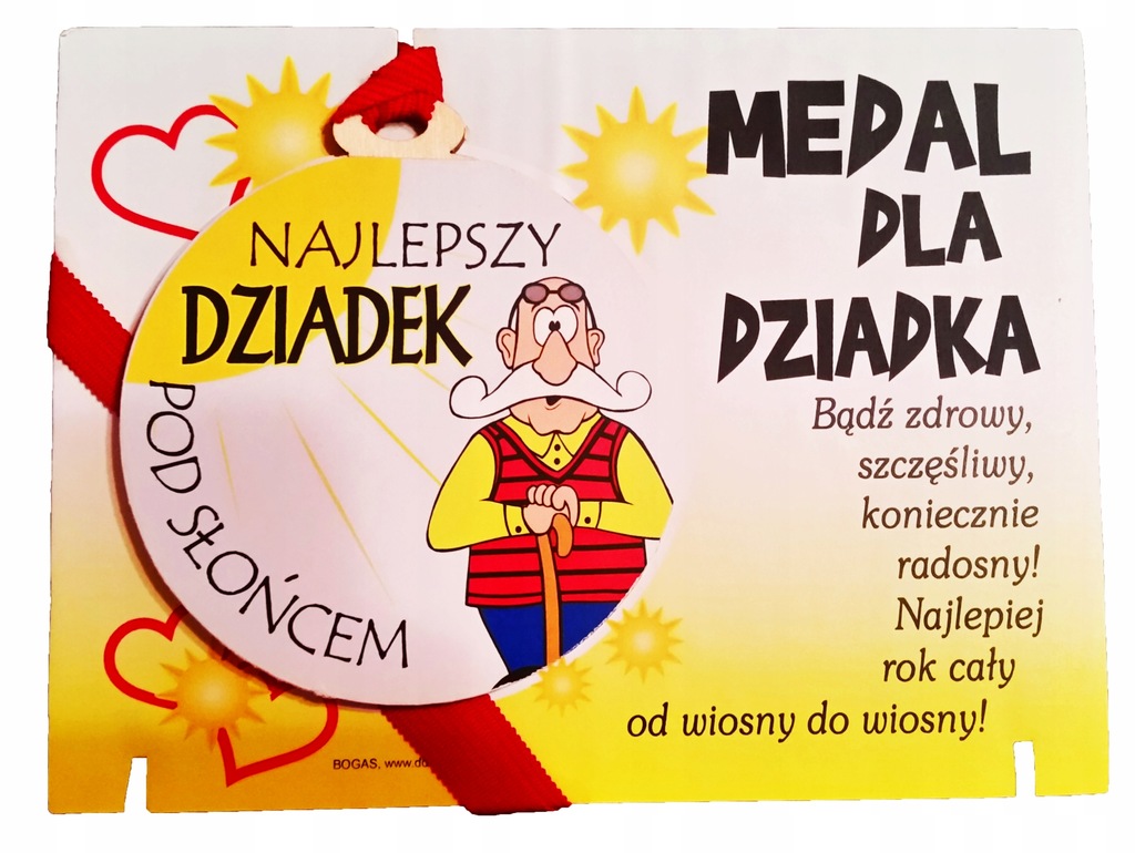 Prezent Dla Dziadka Na Imieniny ELEGANCKI Medal, Prezent dla DZIADKA na Imieniny ! - 7621151102