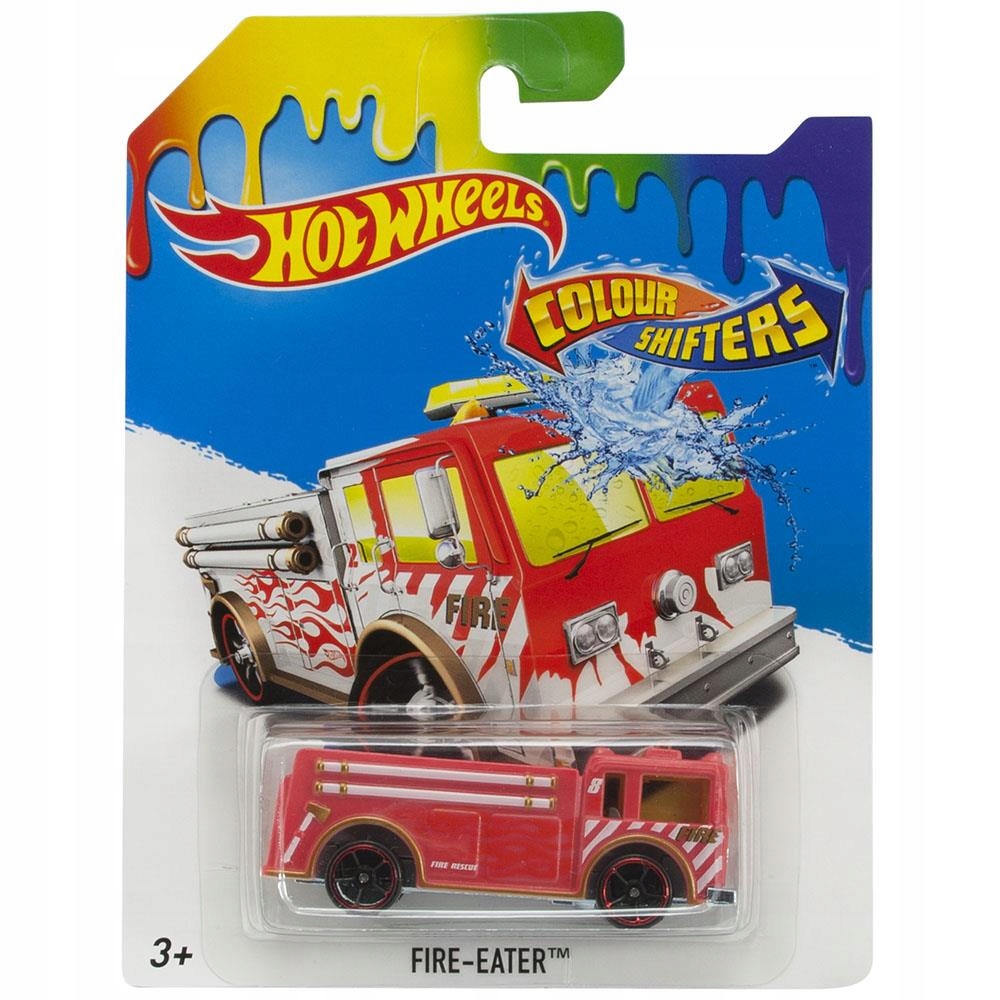 HOT WHEELS SAMOCHÓD ZMIENIAJĄCY KOLOR STRAŻ FIRE