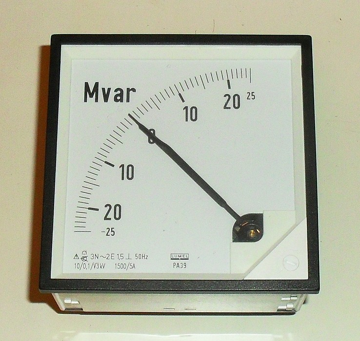 Miernik tablicowy waromierz +/- 25 Mvar LUMEL PA39