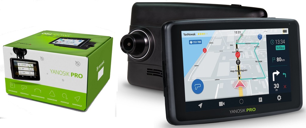 YANOSIK PRO - ANTYRADAR NAWIGACJA WIDEOREJESTRATOR