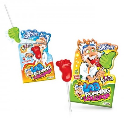 Lizaki z proszkiem musującym dr lab lollipop 13g