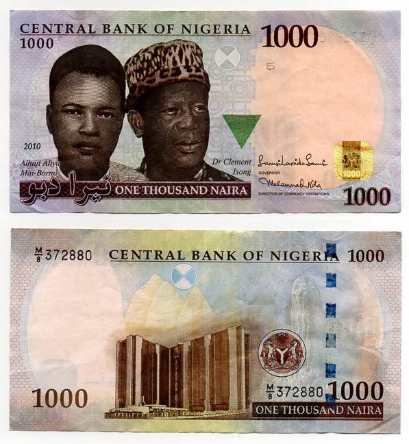 NIGERIA 2010 1000 NAIRA