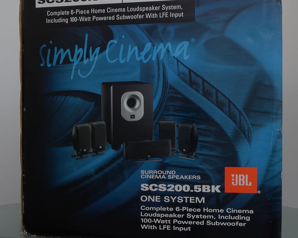 JBL SCS-200.5BK ZESTAW GŁOŚNIKÓW 5,1/ MEGA BAS /