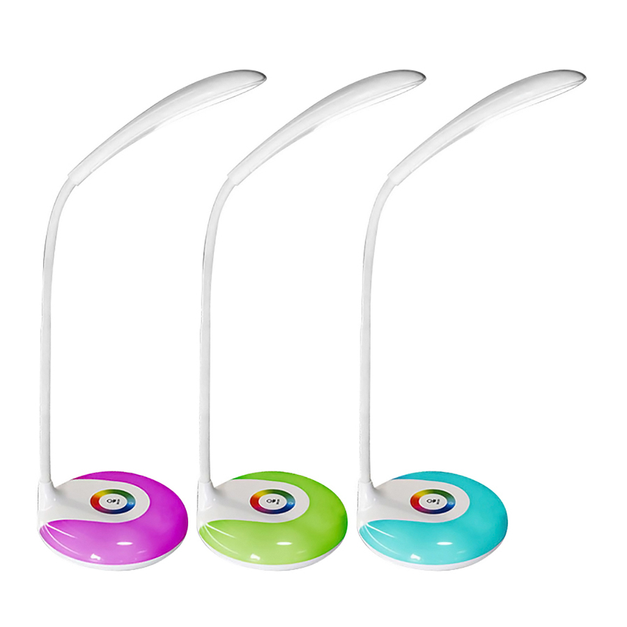 LAMPKA BIURKOWA LED ZMIENIA KOLORY AKU NOCNA Z260