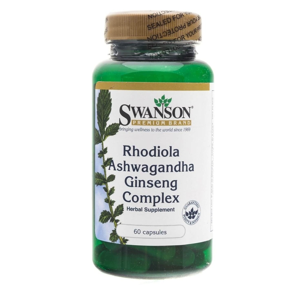 SWANSON RHODIOLA ASHWAGANDHA GINSENG COMPLEX