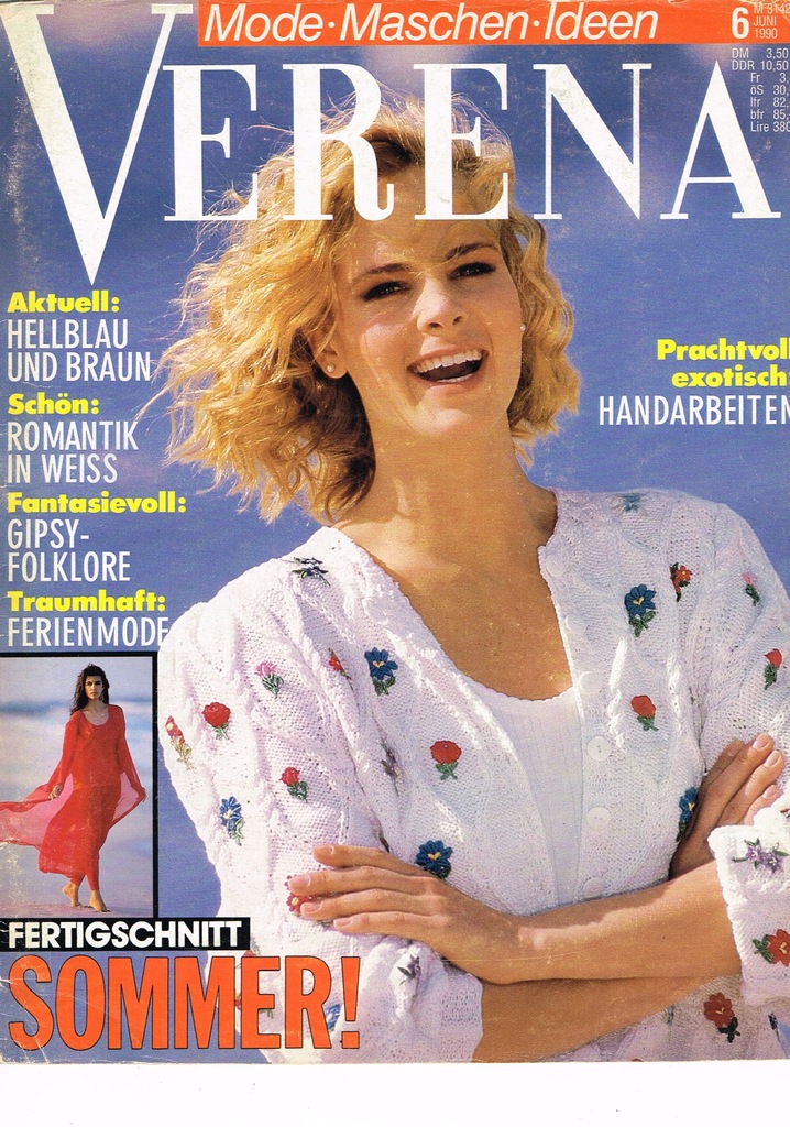 Verena 6 / 1990 burda robótki hafty