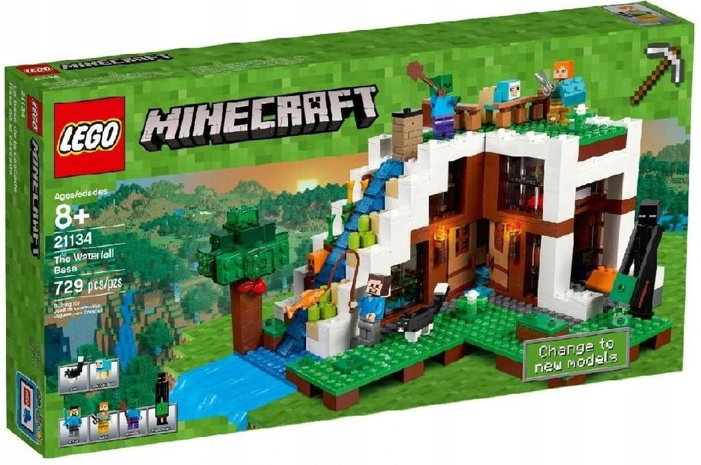 LEGO POLSKA Minecraft Baza pod wodospadem