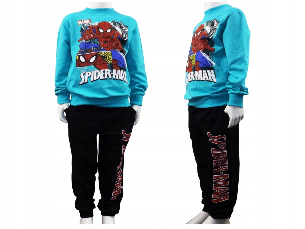 SPIDERMAN Marvel Dresik Bluza + Spodnie 122 7 lat