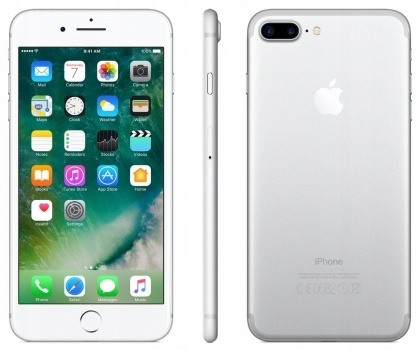 Apple iPhone 7 PLUS 32GB SILVER NOWY ZAFOLIOWANY
