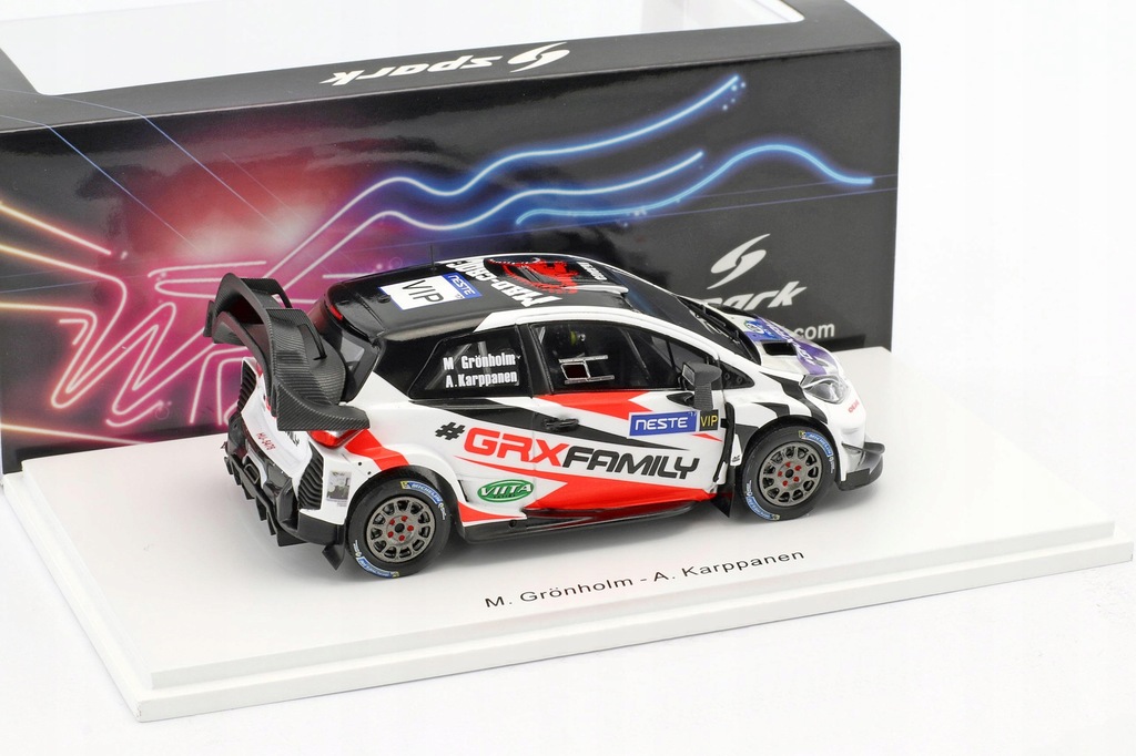 ミニカー Spark 1/43 Toyota Yaris WRC VIP Gronholm Toyota YARIS WRC Marcus Gronholm Rally Finland 2017 VIP Car