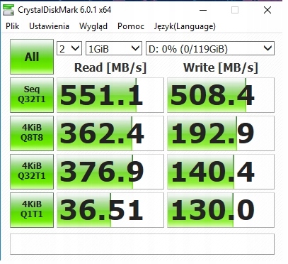 Samsung MZNTY128HDHP-000H1 2280 M.2 128GB SSD Gw