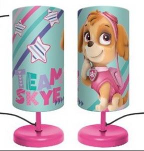 Lampka Psi Patrol Skye biurkowa PAW nocna na szafk