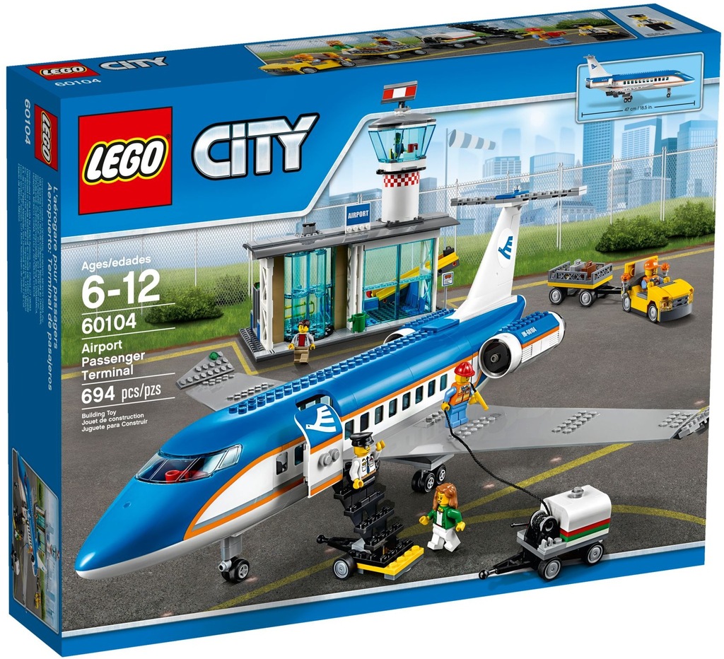 LEGO 60104 CITY LOTNISKOWY TERMINAL PASAŻERSKI WWA