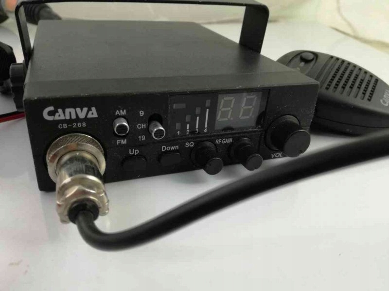 RADIO CB CANVA CB-268 + ANTENA PRESIDENT 1M