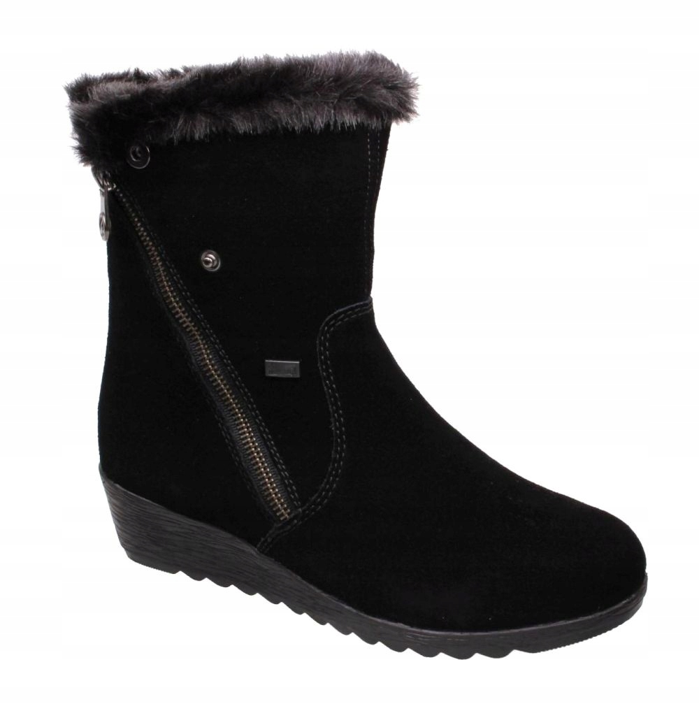 Botki Damskie Rieker X2470-00 Czarne R. 38