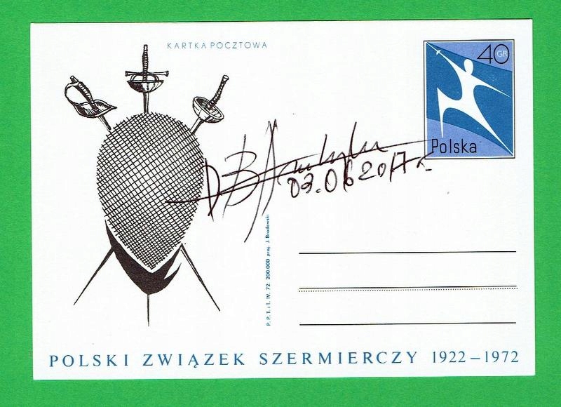 Bohdan Andrzejewski- autograf , PZSzerm. 1922-1972