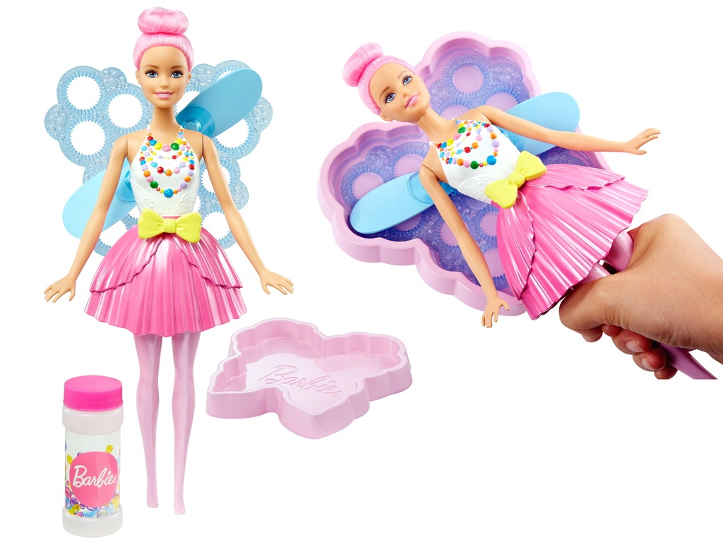 BARBIE DREAMTOPIA lalka BĄBELKOWA WRÓŻKA DVM94 TV