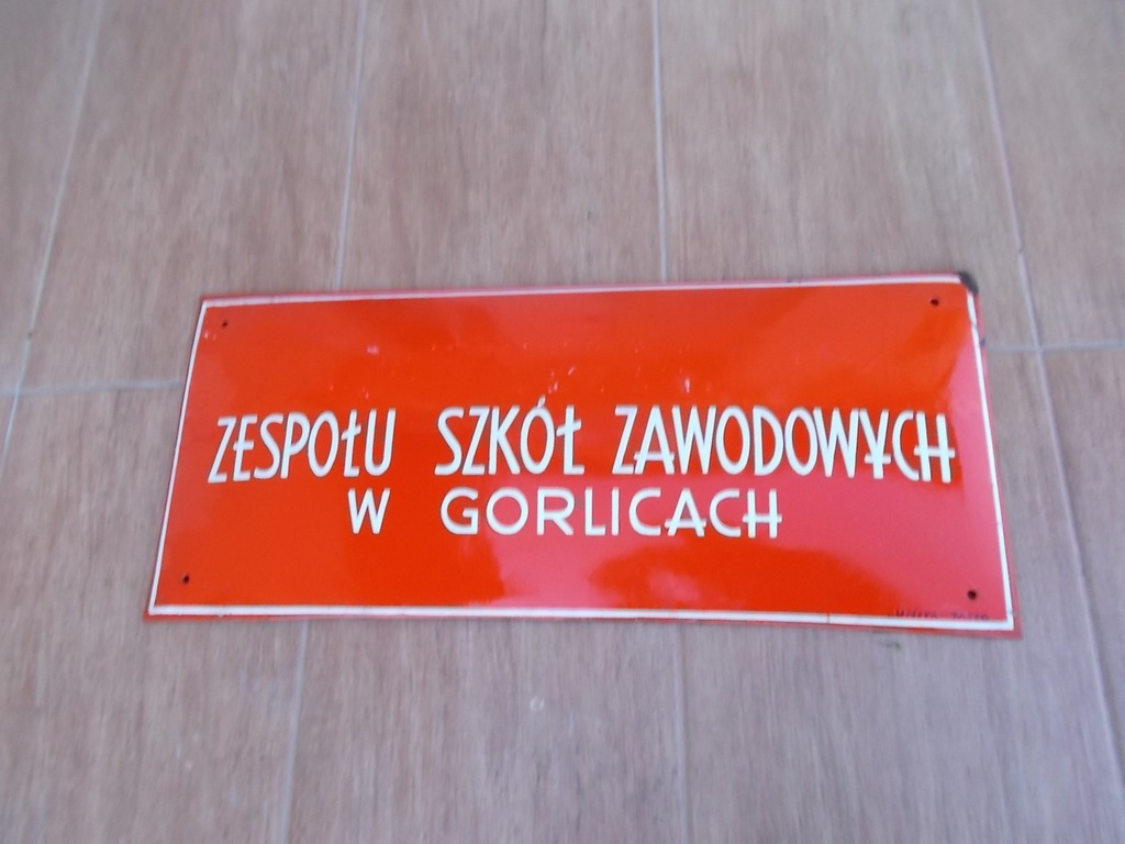 TABLICA PRL SZKOŁA ZAWODOWA GORLICE