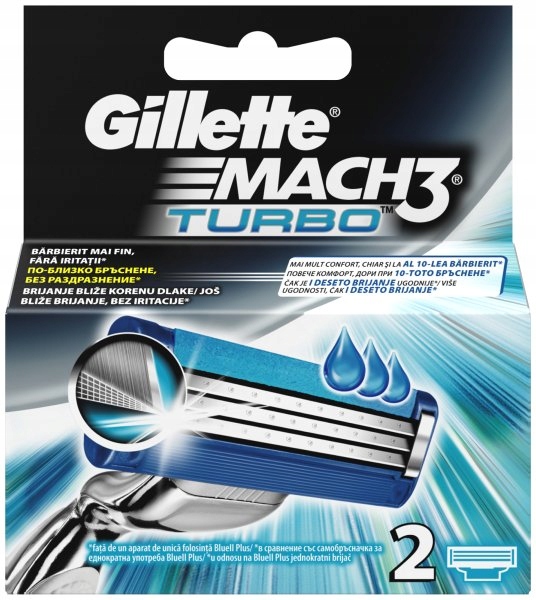Wkłady do maszynki Gillette Mach 3 Turbo 2 sztuki