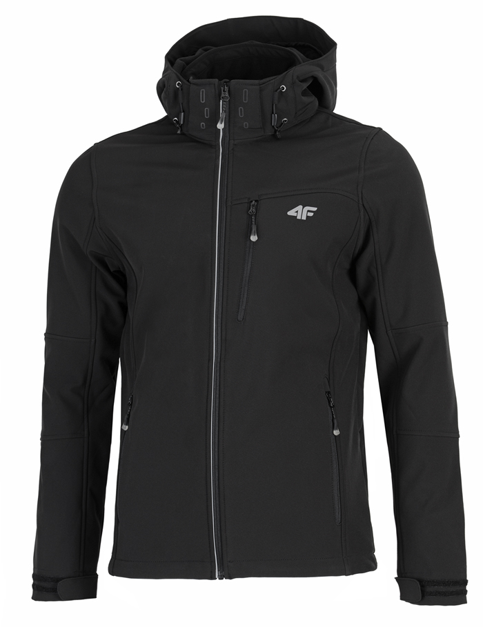 KURTKA SOFTSHELL 4F SFM004 L17  8000mm czarny / M