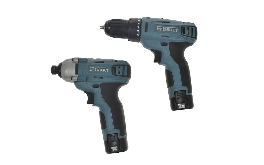 ERBAUER Wkrętarka i Klucz udarowy aku 7157926318