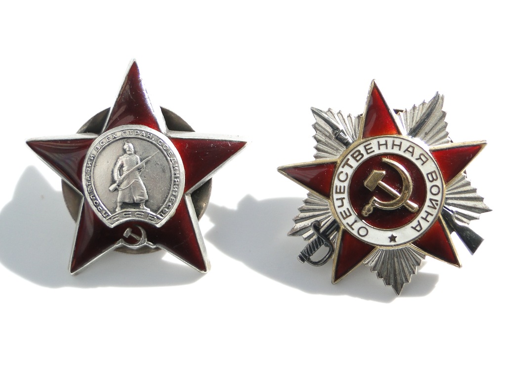 Zestaw Order Czerwonej Gwiazdy Wojny Ojczyźnianej