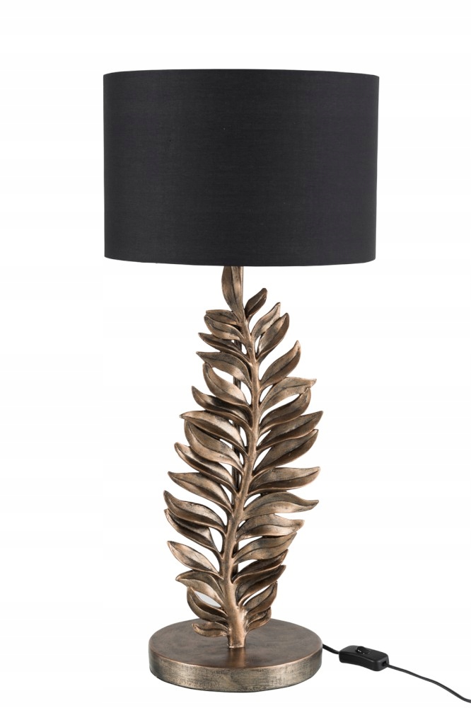 Lampa stołowa Leaf, liść, metal, 67x30,5x30,5 cm