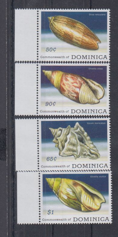 A3 MNH  Dominica, muszle