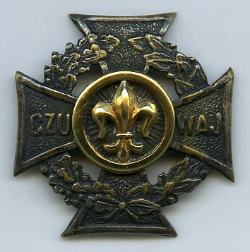 Krzyż harcerski seria L, nr 909, ok. 1926 r.