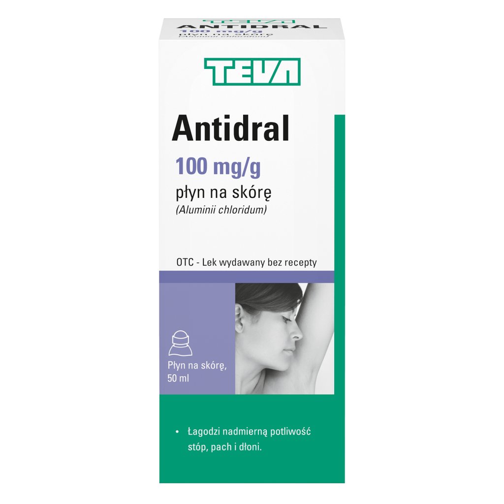 Antidral 50ml, nadpotliwość, antyperspirant