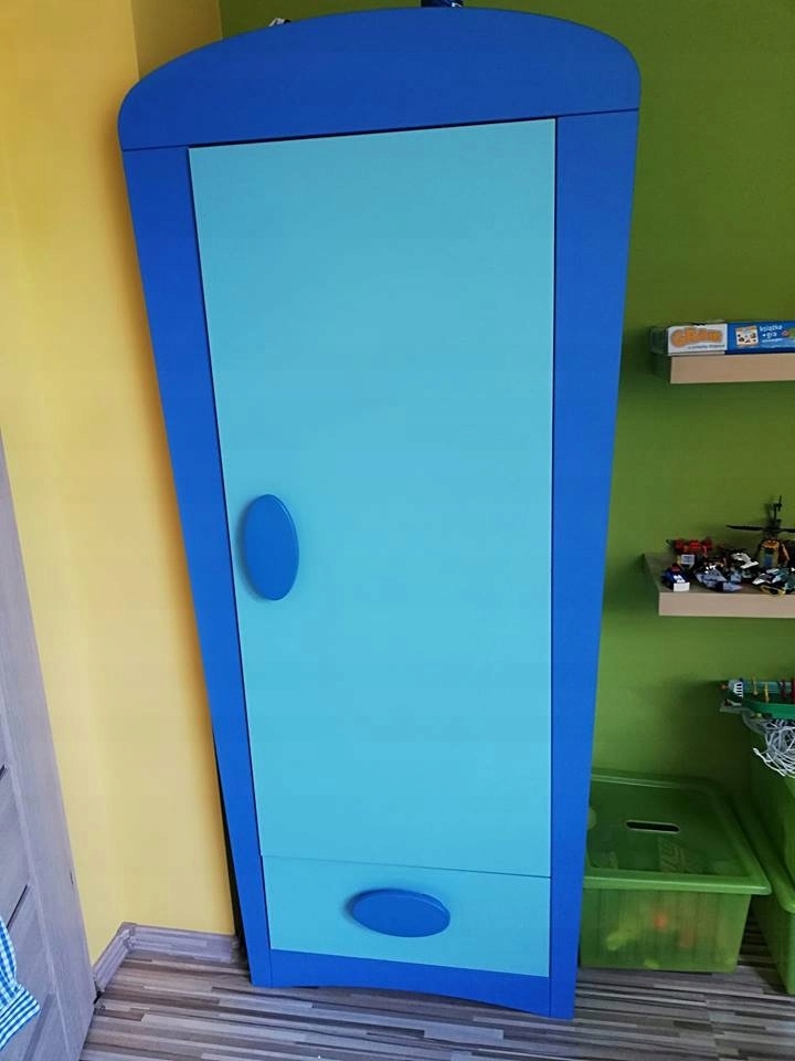Szafa IKEA pojedyncza -niebieska