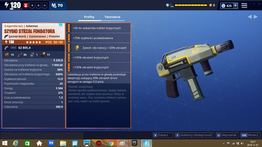 Fortnite: ratowanie świata szybki strzał 130