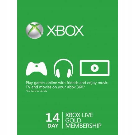 Xbox Live Gold kod na 14 dni