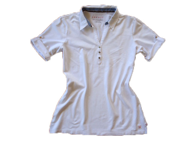 ESPIRIT elegancka biała koszulka polo XL NOWA