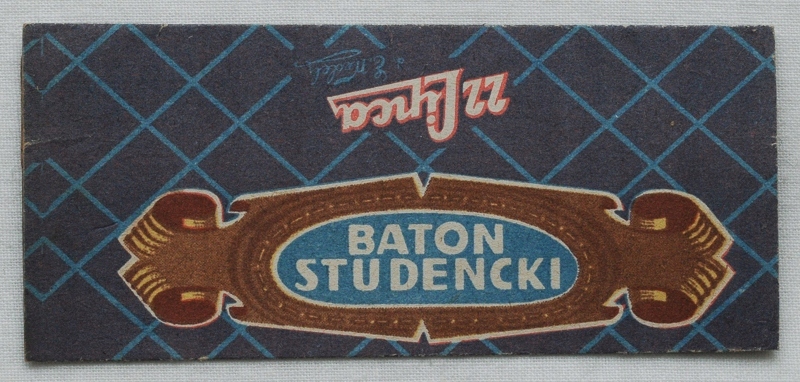 PRL 1960r Opakowanie Baton studencki