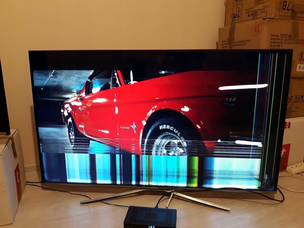 Samsung UE55KU6400SXXH, uszkodzona matryca