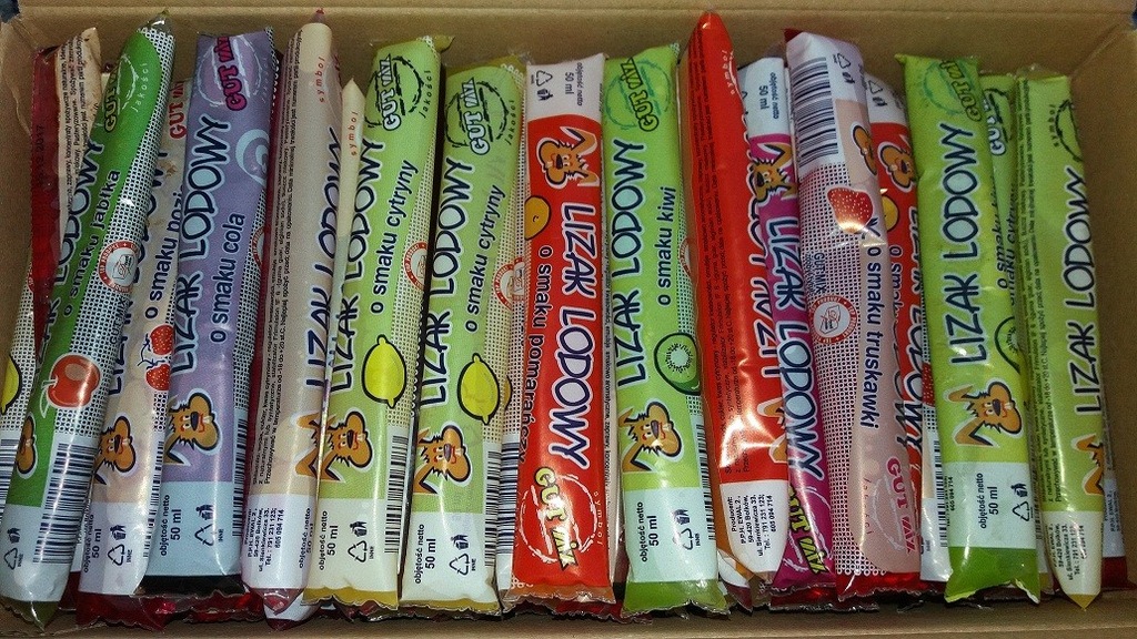 Lody Pałeczki! Lizaki lodowe! Różne smaki 10szt