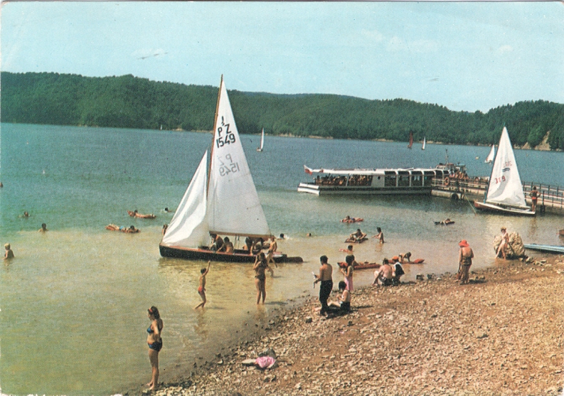 BIESZCZADY - SOLINA - JEZIORO + STATEK i ŻAGLE -