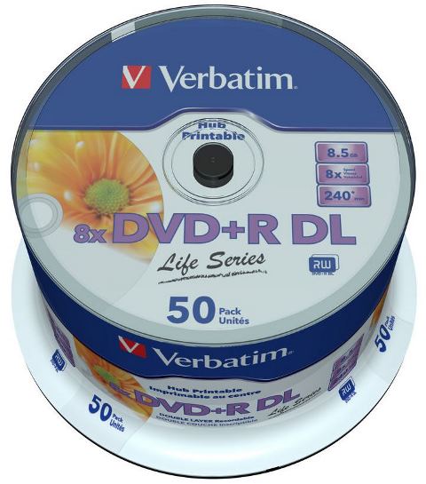 DVD+R DL 8,5 GB VERBATIM PRINTABLE CAKE 50