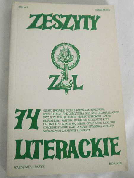 Zeszyty Literackie 2001 nr 2