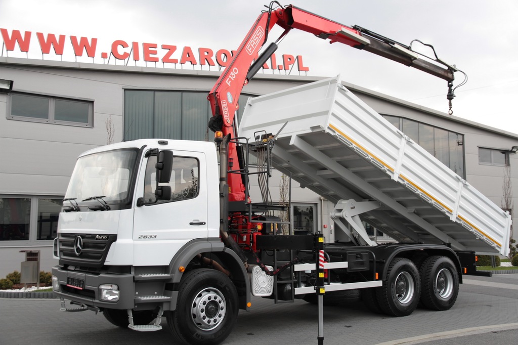 MERCEDES-BENZ AXOR 2633 6x4 HDS FASSI WYWROTKA