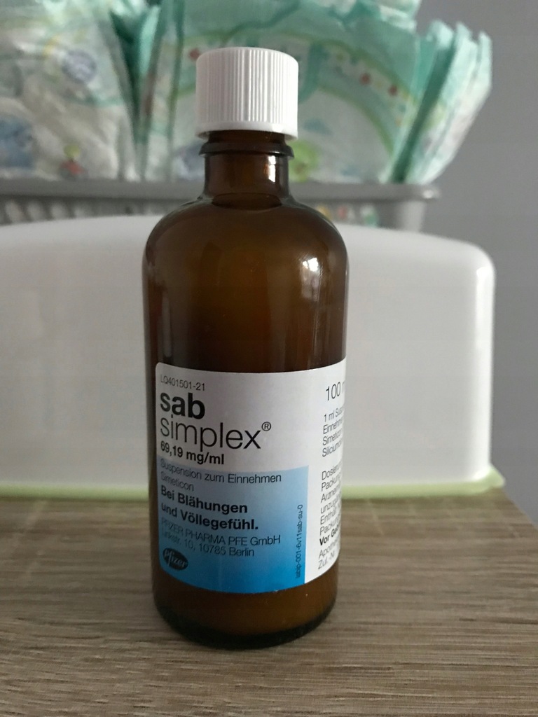 Sab simplex krople niemieckie na kolkę 100 ml
