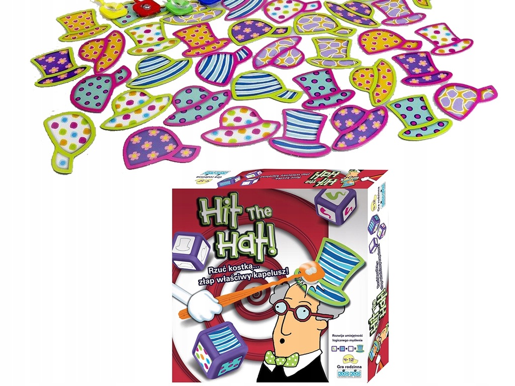 TM TOYS Kod Kod HIT THE HAT gra zręcznościowa 1471
