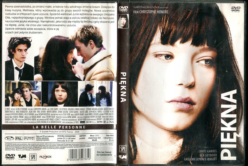 PIĘKNA 2008 / CHRISTOPHE HONORE / DVD / AL0446