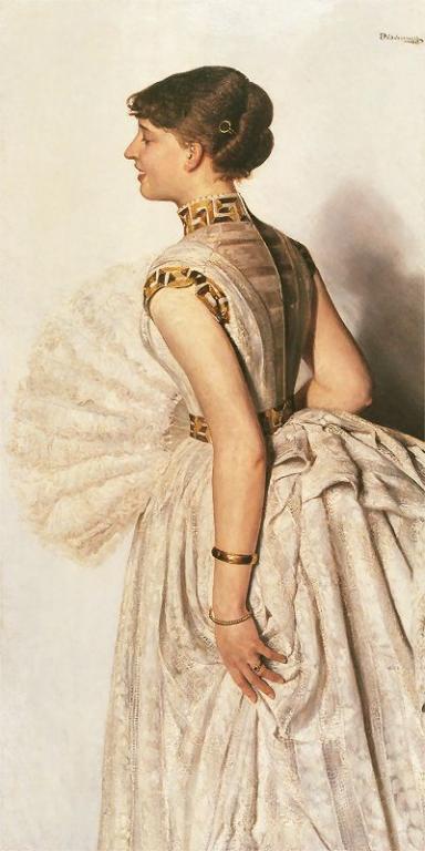 OBRAZ PORTRET M GRALEWSKIEJ MALCZEWSKI 100X50
