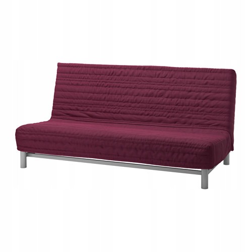 IKEA BEDDINGE LOVAS sofa rozkładana AMARANTOWY