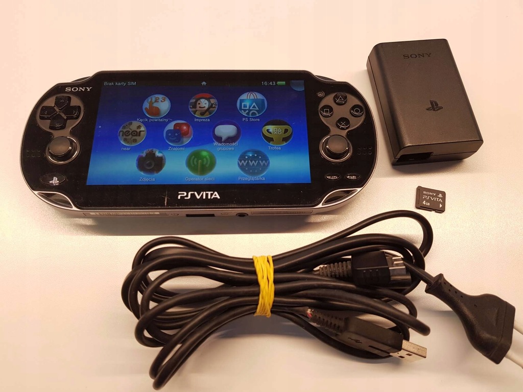 KONSOLA SONY PS VITA 3G + WiFi + KARTA 4GB / 2.06