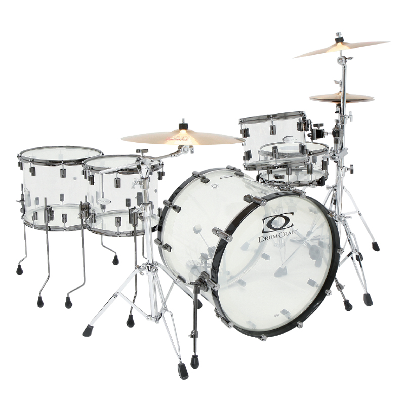 Perkusja DRUMCRAFT 8 akrylowa 24" pokrowce!!!