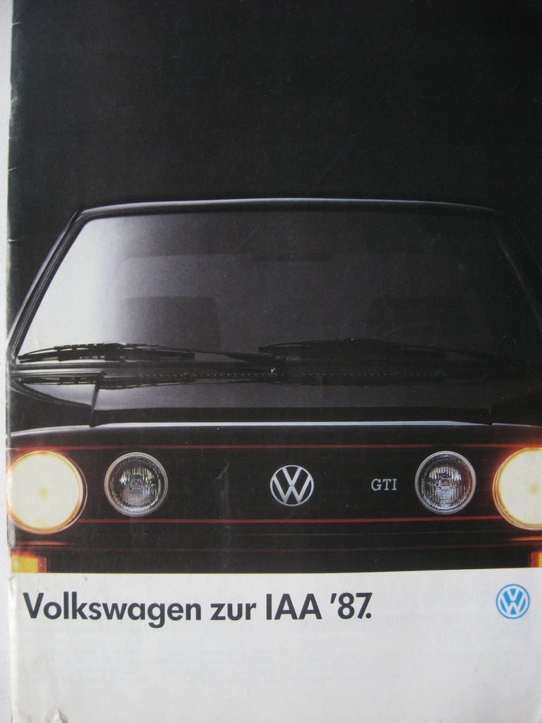 Prospekt VW Volkswagen GOLF POLO JETTA PASSAT 1987