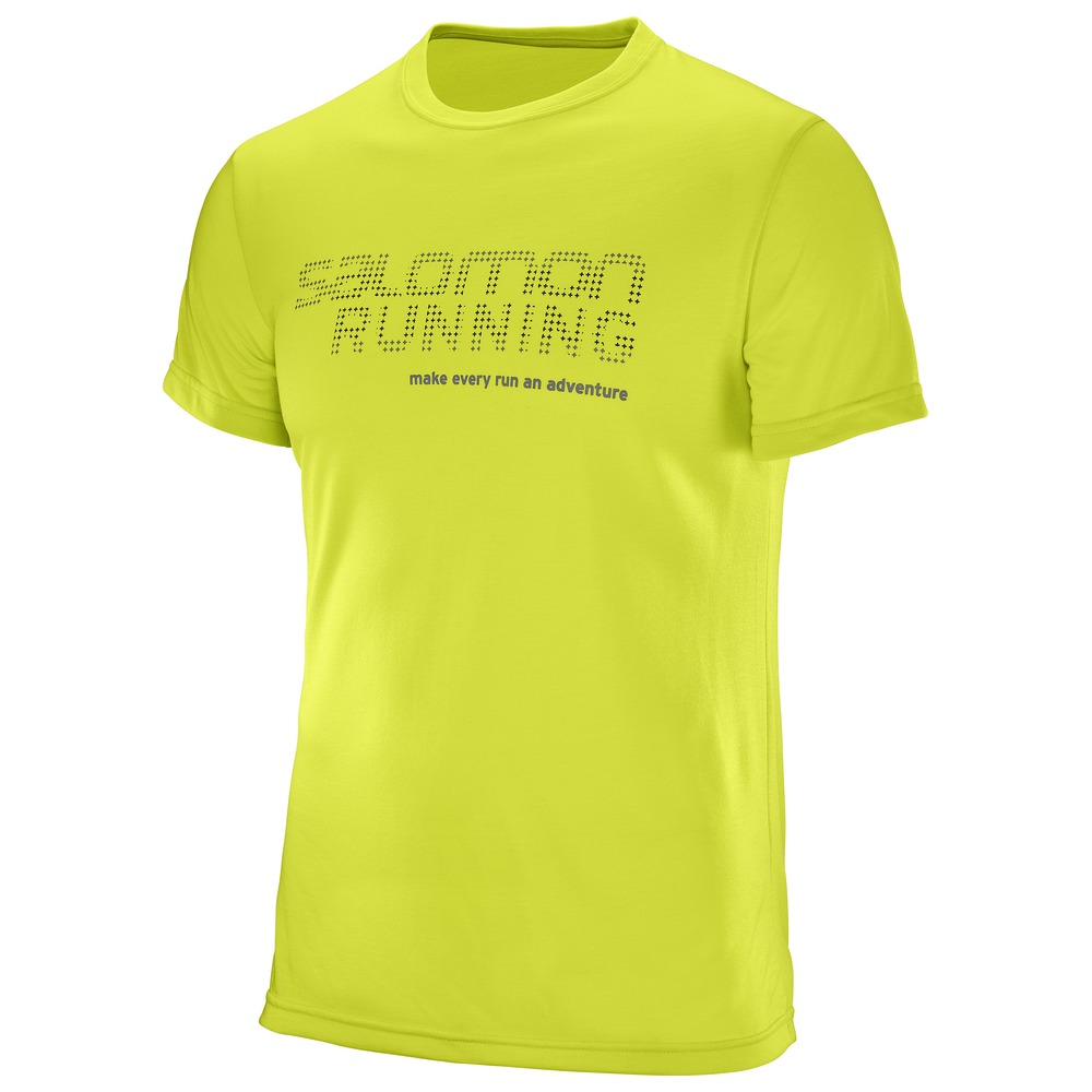 Koszulka Salomon Running Graphic Tee Lime  r. XL